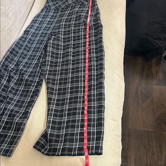 Vince Camuto Black and White Plaid Jumpsuit - Picture 5 of 5